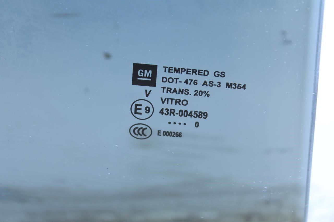 2018-2024 Chevrolet Equinox LT Rear Right Side Door Window Glass 84388313 OEM - Alshned Auto Parts