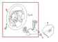 17-20 Nissan Pathfinder SV Steering Wheel Leather w/ Control Buttons 48430-9PJ0A - Alshned Auto Parts