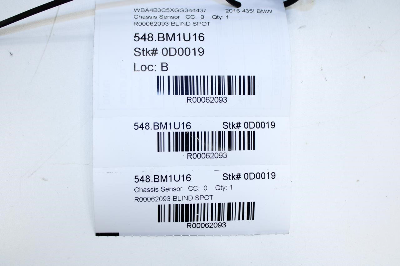 2015-16 BMW 435i Rear Left Blind Spot Lane Departure Warning Sensor 66326873292 - Alshned Auto Parts