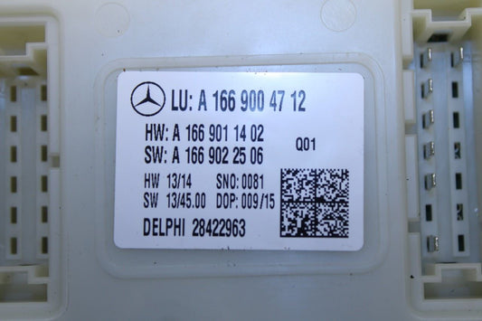 2010-2015 Mercedes-Benz ML350 Rear Fuse Relay Signal Acquisition Control Module - Alshned Auto Parts