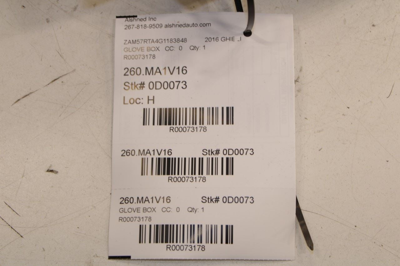 2014-2016 Maserati Ghibli S Q4 Glove Box Storage Compartment 670018460 OEM - Alshned Auto Parts