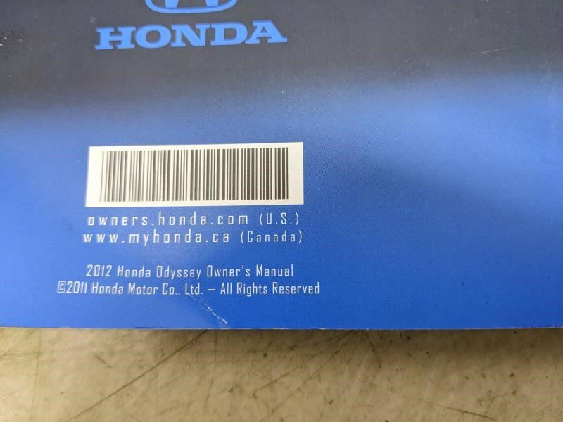 2012 Honda Odyssey Owners Manual Only 31TK8611 00X31-TK8-6110 OEM - Alshned Auto Parts