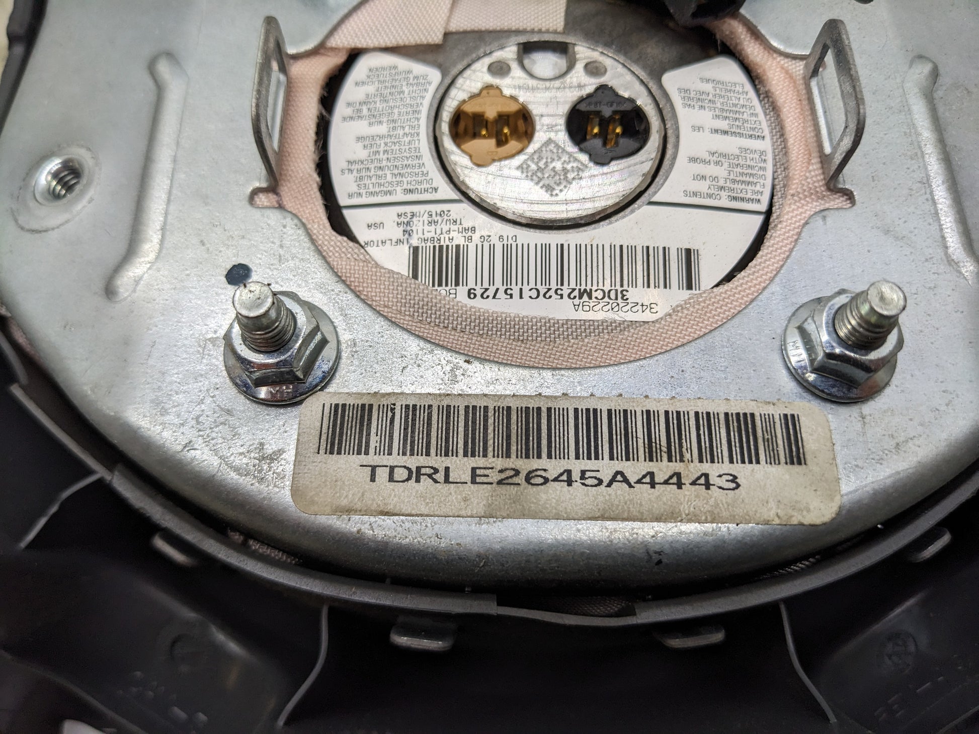 2005-2010 Dodge Ram 1500 Left Driver Steering Wheel Air Bag CBXZP811AA OEM - Alshned Auto Parts