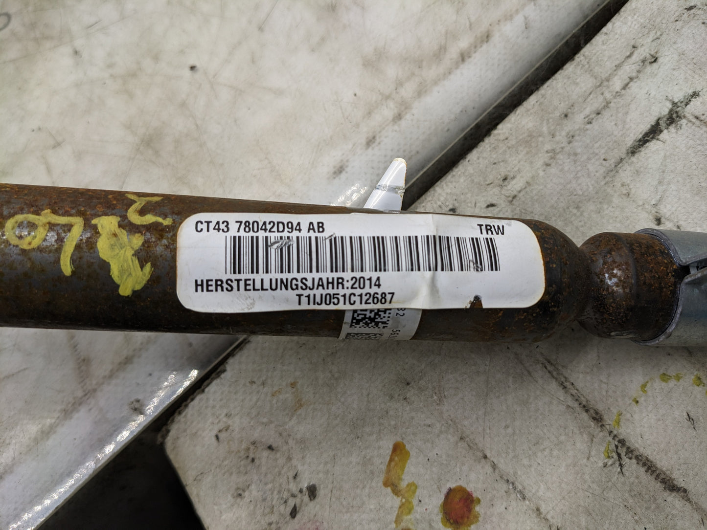 2011-2014 Ford Edge Right Side Roof Inflator Curtain Air Bag CT43-78042D94-AB OEM - Alshned Auto Parts