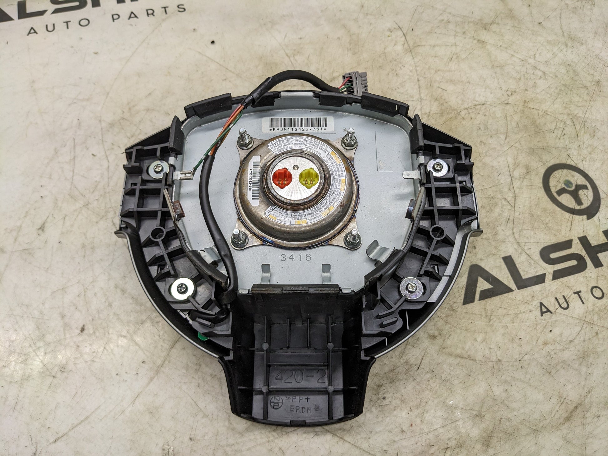 2008-2015 Nissan Rogue Left Driver Steering Wheel Air Bag K8510-JM10A OEM - Alshned Auto Parts