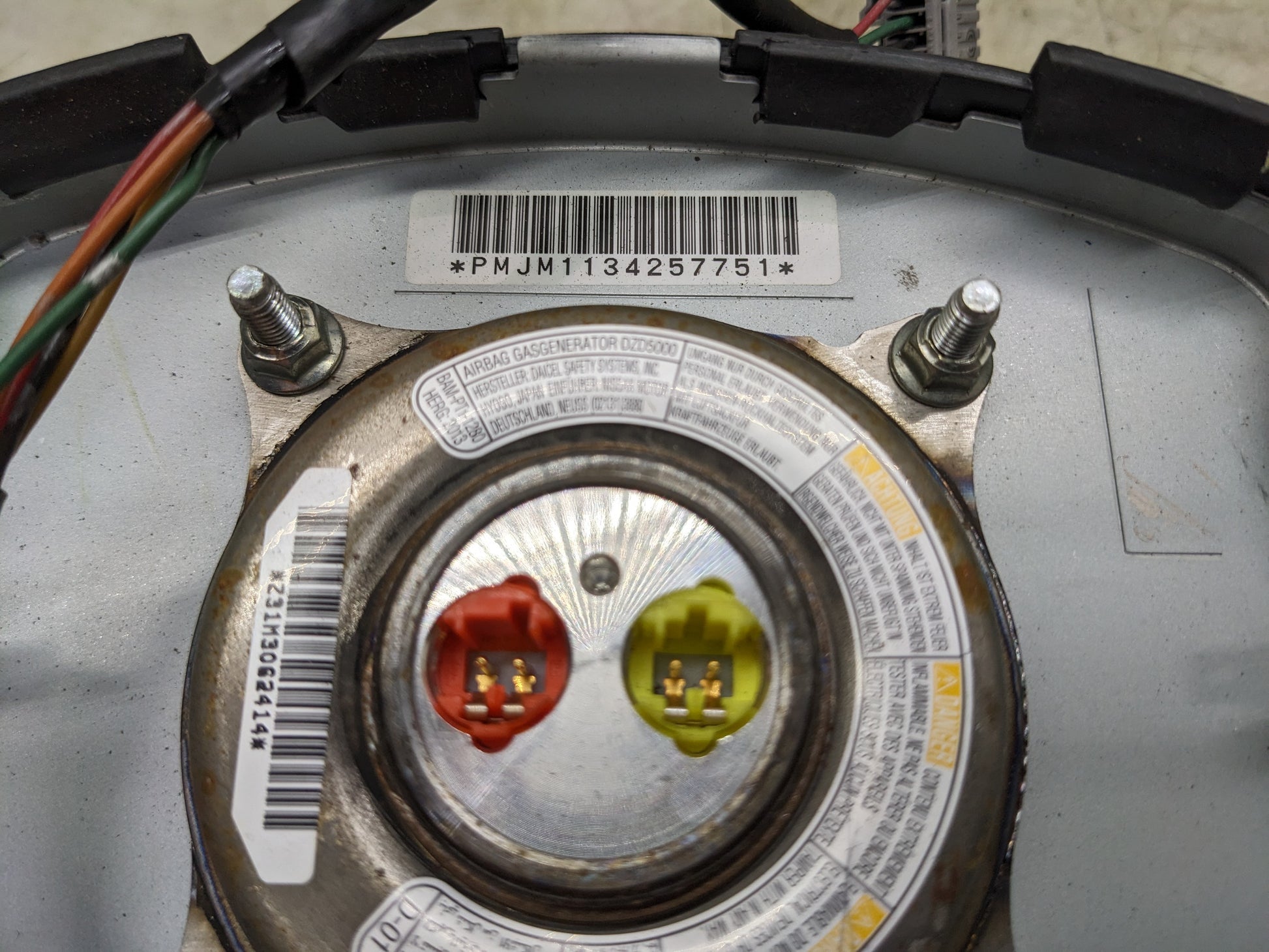 2008-2015 Nissan Rogue Left Driver Steering Wheel Air Bag K8510-JM10A OEM - Alshned Auto Parts