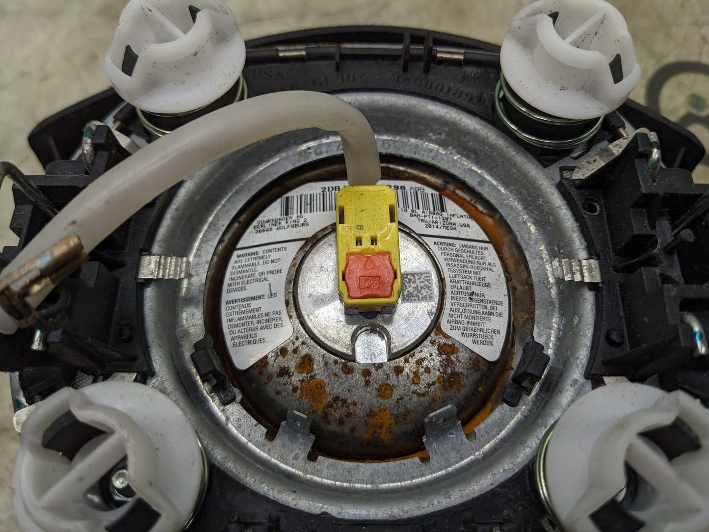 2010-2018 Volkswagen Jetta Left Driver Steering Wheel Air Bag 1KM880201F81U OEM - Alshned Auto Parts