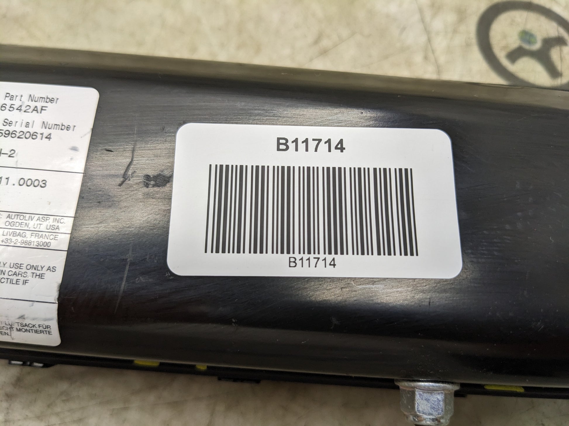 2017-2023 Chrysler Pacifica Front Left Lower Dash Knee Airbag 68186542AF OEM - Alshned Auto Parts