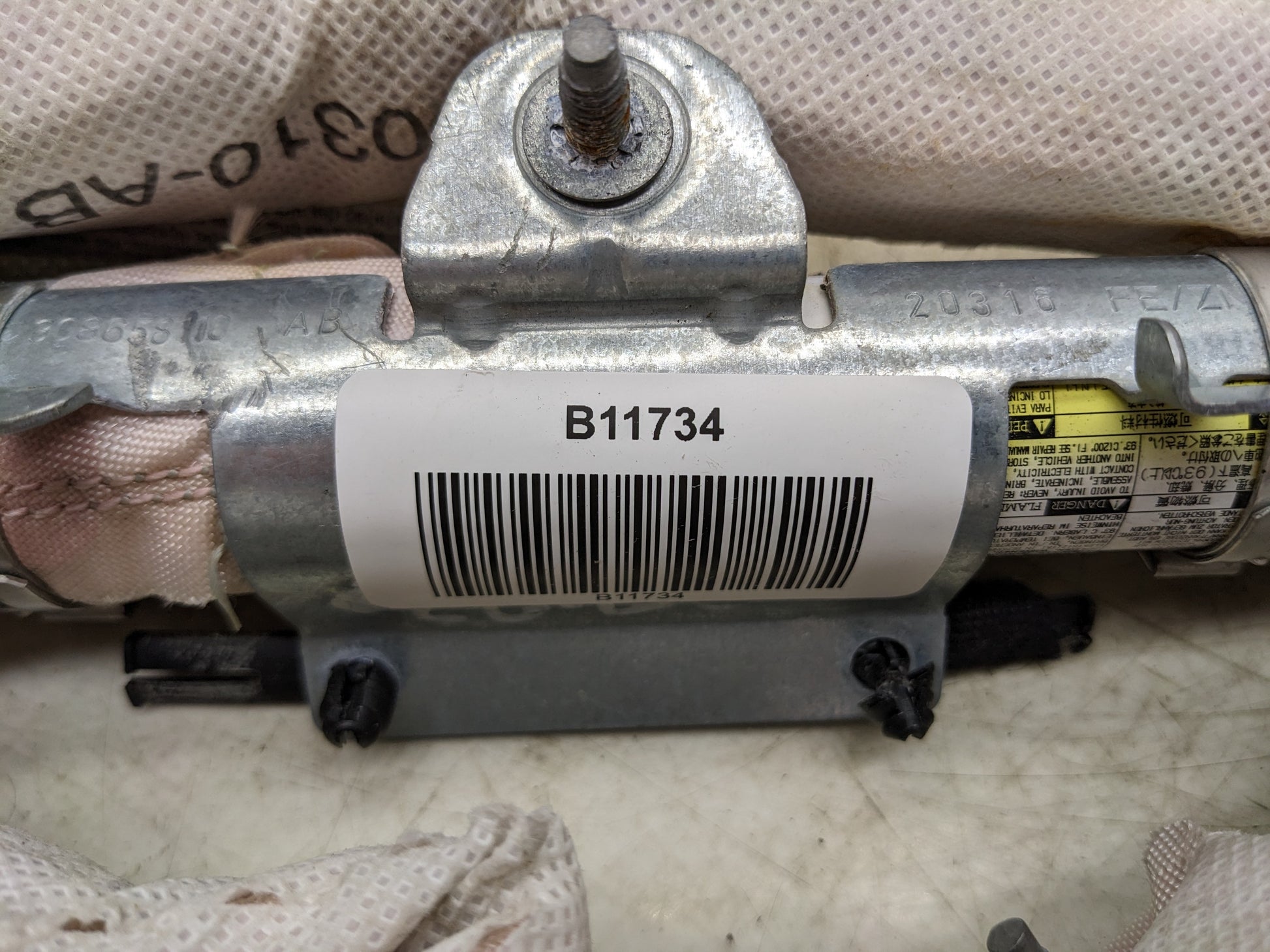 2017-2020 Jaguar XE Left Side Roof Inflator Curtain Air Bag T4N16129 OEM - Alshned Auto Parts