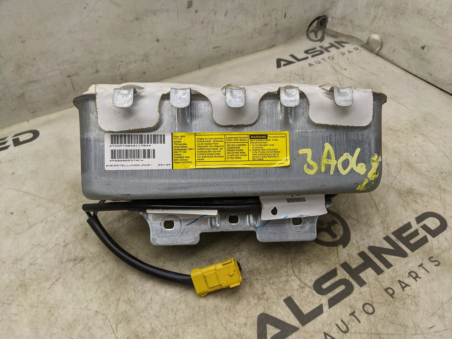 2008-2016 Chrysler Town & Country Passenger Right Front Dash Airbag 68086537AC OEM - Alshned Auto Parts