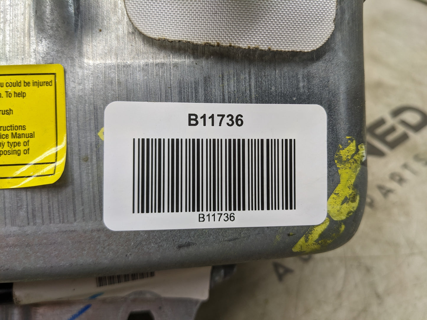 2008-2016 Chrysler Town & Country Passenger Right Front Dash Airbag 68086537AC OEM - Alshned Auto Parts