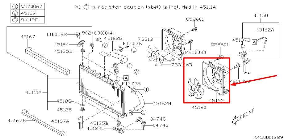 2007-2014 Subaru Legacy 2.5L Left Radiator Cooling Fan Motor Assembly 45121AG02A - Alshned Auto Parts