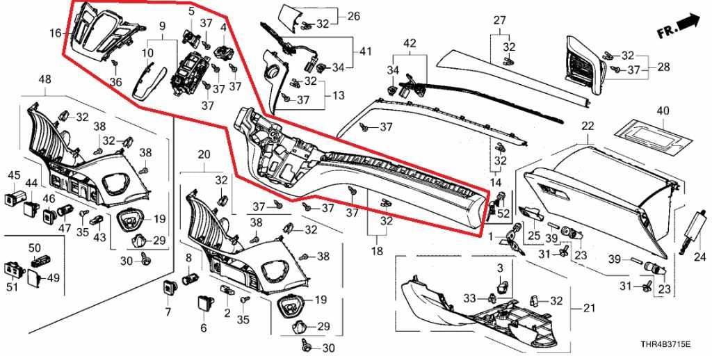 2021-26 Honda Odyssey Touring Dash Panel Trim Pad Soft H07725AC10-NH900LA *ReaD* - Alshned Auto Parts