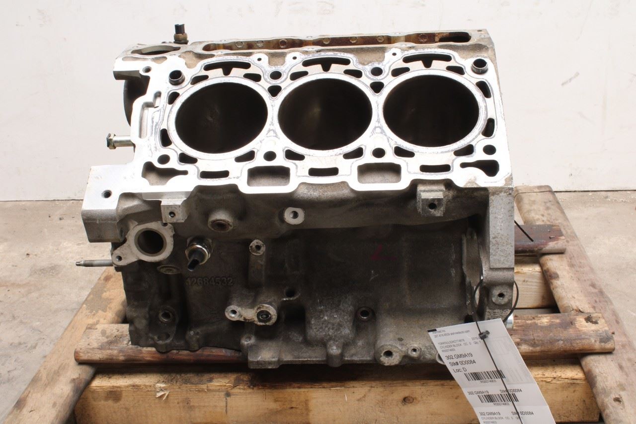 2017-23 GMC Acadia SLT-1 3.6L Engine Cylinder Block VIN S 8th digit opt LGX 104K - Alshned Auto Parts