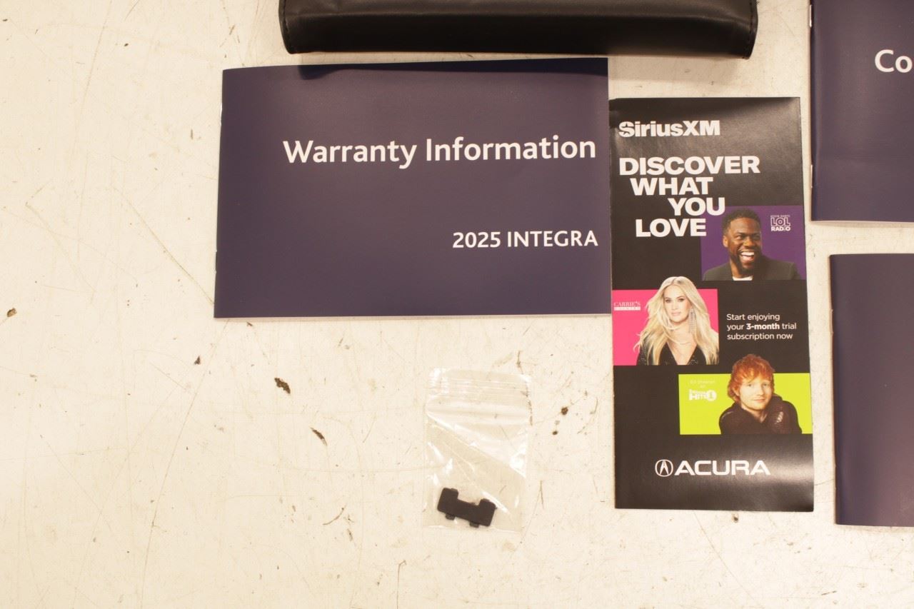 2025 Acura Integra A-Spec Owners Manual Set with Case R75103 - Alshned Auto Parts