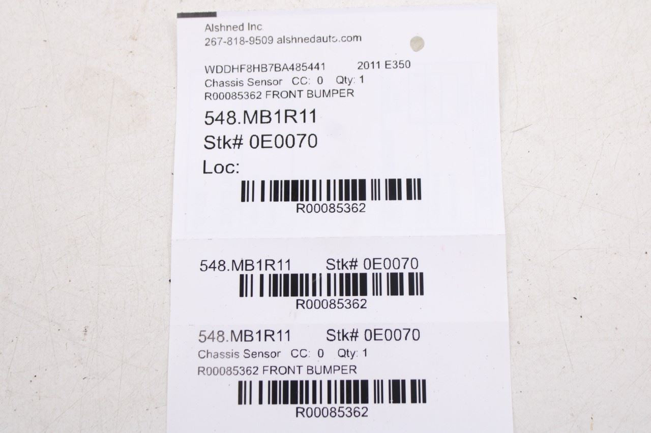 10-16 Mercedes-Benz E 350 Luxury 4Matic Front Bumper Parking Aid Sensor Set of 513