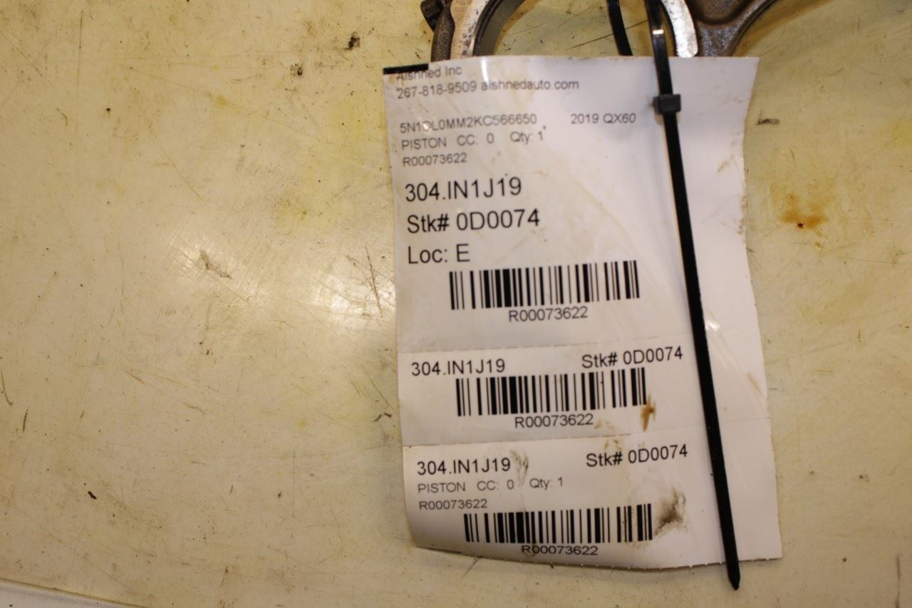 17-24 Infiniti QX60 Pure 3.5L Engine Piston Left with Connecting Rod 12010-6KA1B - Alshned Auto Parts
