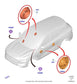 2020-2026 Ford Escape ST Front and Rear Right and Left Door Speaker Set of 4 - Alshned Auto Parts