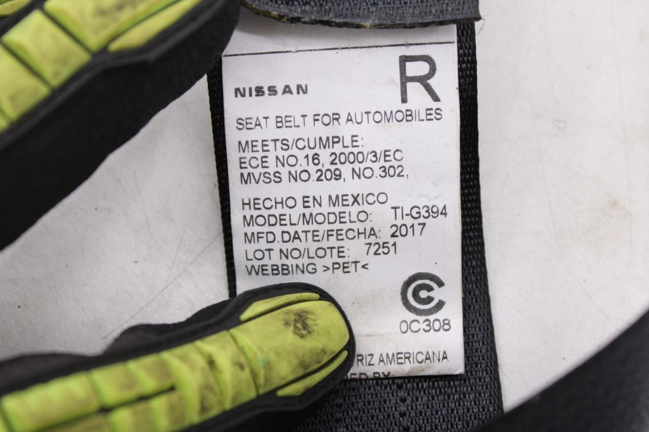 2014-20 Infiniti QX60 3.5L Rear Passenger Right Side 3rd Row Seat Belt Retractor - Alshned Auto Parts