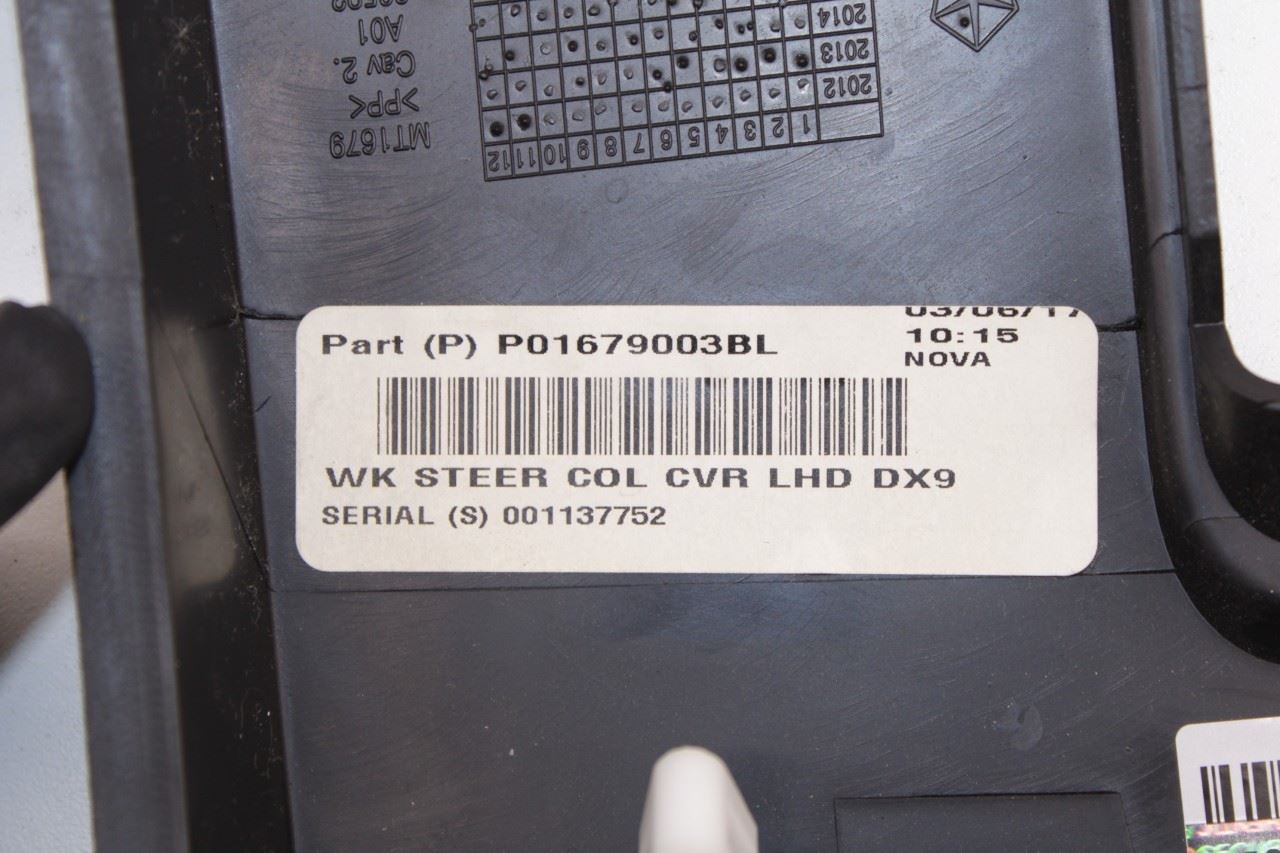 14-19 Jeep Grand Cherokee Summit FR Left Dash Lower Knee Bolster Trim w/ Switch - Alshned Auto Parts