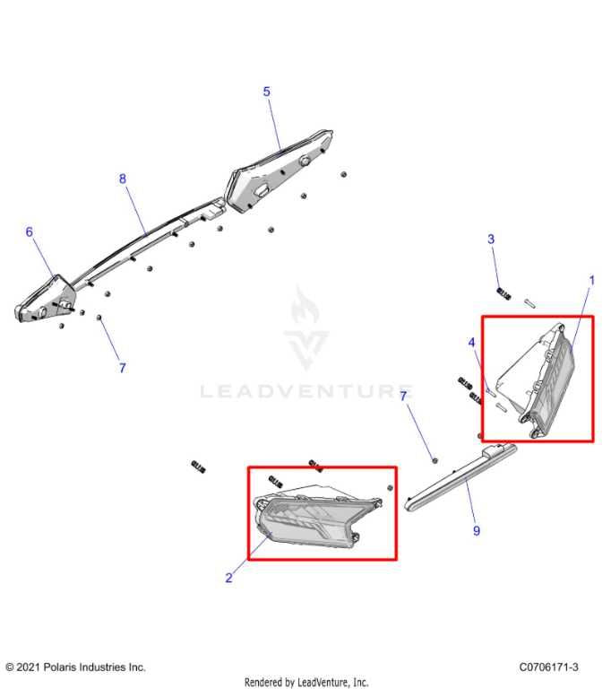 24-25 Polaris RZR XP 1000 Ultimate Front Right and Left Side LED Headlight Lamp - Alshned Auto Parts