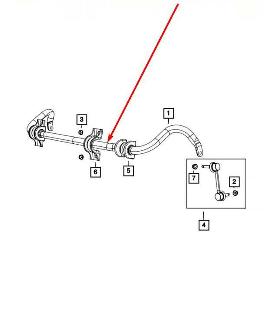 2011-2015 Dodge Durango SXT AWD Front Suspension Stabilizer Sway Anti-Roll Bar - Alshned Auto Parts