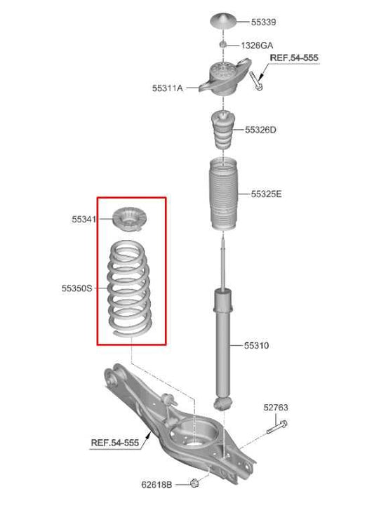 2021-24 Kia K5 GT-Line Rear Right Passenger and Left Driver Side Coil Spring Set - Alshned Auto Parts