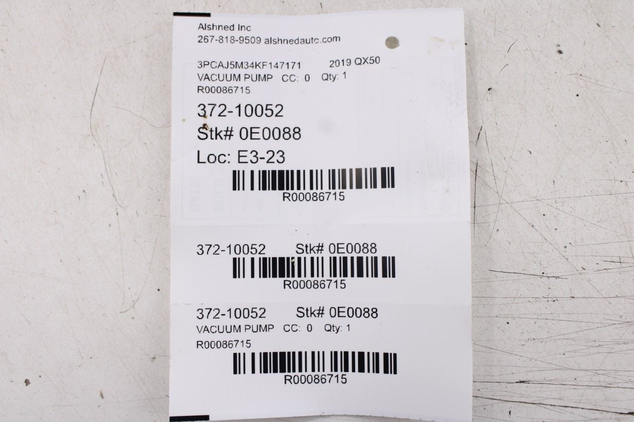 2019-2024 Infiniti QX50 Essential 2.0L Vacuum Pump 14650-5NA0A OEM13