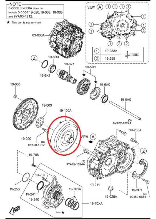19-23 Mazda CX-9 Grand Touring 2.5L AWD Transmission Torque Converter FZ3119100B - Alshned Auto Parts