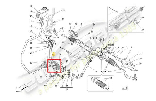 2014-2017 Maserati Ghibli S Q4 3.0L AWD Power Steering Oil Cooler 670031618 OEM - Alshned Auto Parts