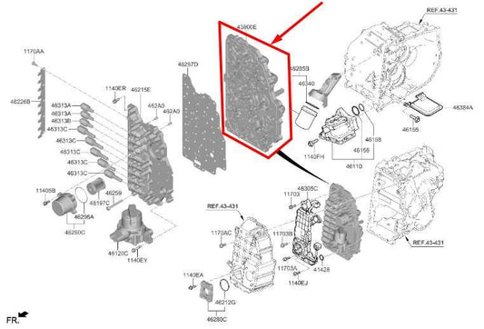2021-23 Kia Sorento X-Line SX Prestige 2.5L AWD Auto Trans Inner Valve Body 34K - Alshned Auto Parts