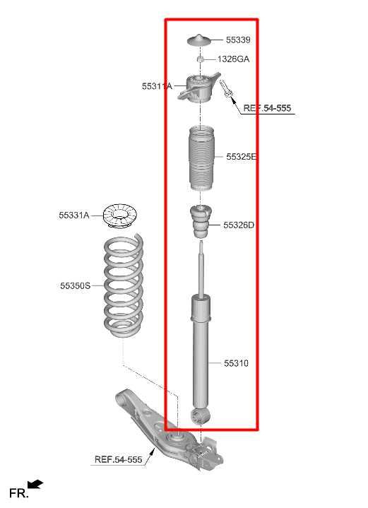 2021-23 Hyundai Santa Fe SEL AWD Rear Suspension Right Side Shock Strut Absorber - Alshned Auto Parts