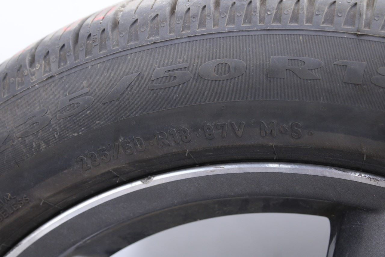 15-17 Ford Mustang Conv V6 Alloy Wheel Tire Pirelli P7 AS Plus 3 235/50R18 Set 418