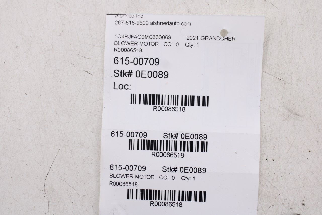 2014-2021 Jeep Grand Cherokee Laredo X 4X4 HVAC AC Blower Fan Motor 68224166AB - Alshned Auto Parts