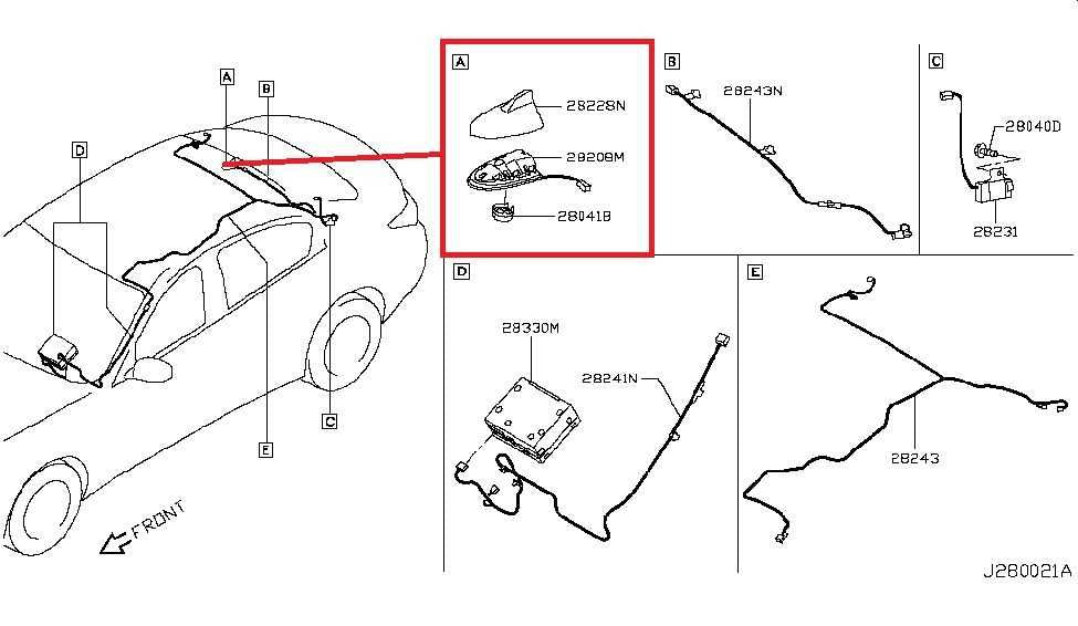 14-20 Infiniti Q50 Premium Roof Exterior Shark Fin Radio Antenna 28208-6AJ0B OEM - Alshned Auto Parts