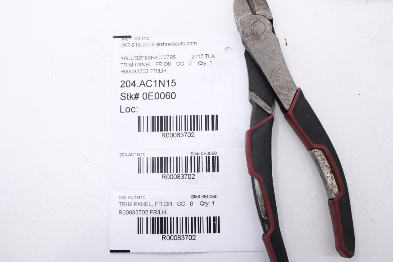 2015-2020 Acura TLX Tech Front Left Driver Side Door Trim Panel 83551TZ3A02ZD16
