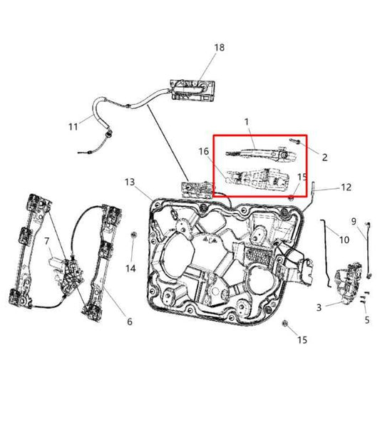14-21 Dodge Durango SXT 3.6L AWD Front Passenger Right Side Door Exterior Handle - Alshned Auto Parts