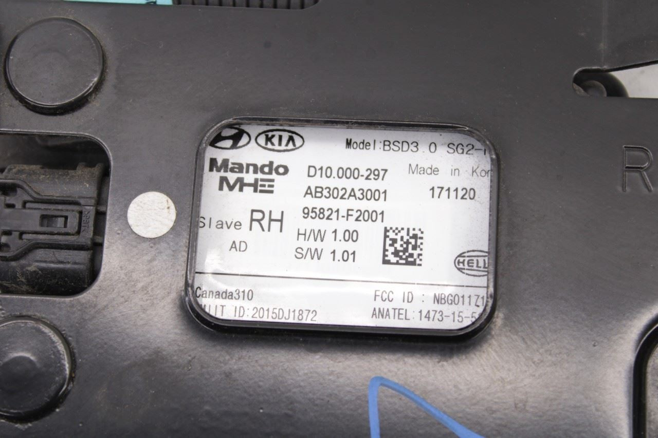 2016-2018 Hyundai Elantra Value Edition Rear Right Blind Spot Detection Module - Alshned Auto Parts