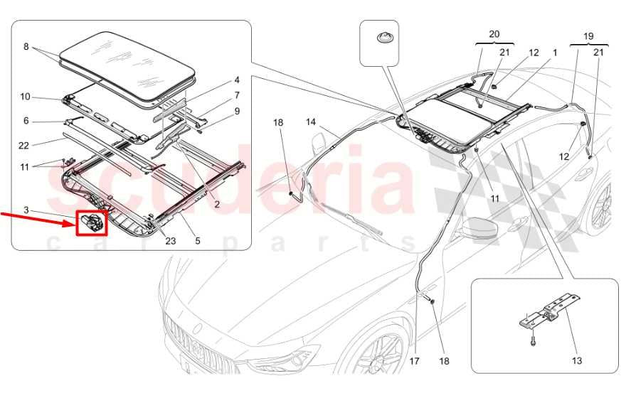 2014-2020 Maserati Ghibli S Q4 Roof Sunroof Motor 673000063 OEM - Alshned Auto Parts