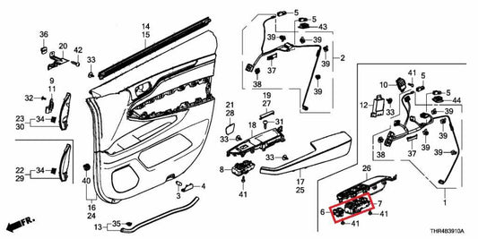 18-26 Honda Odyssey Front Left Door Master Power Window Switch 35750-THR-A221-M1 - Alshned Auto Parts