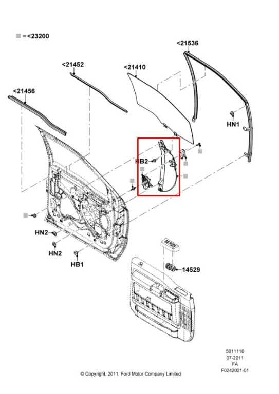 13-16 Ford F250 Lariat Front Right Passenger Side Door Window Regulator w/ Motor - Alshned Auto Parts