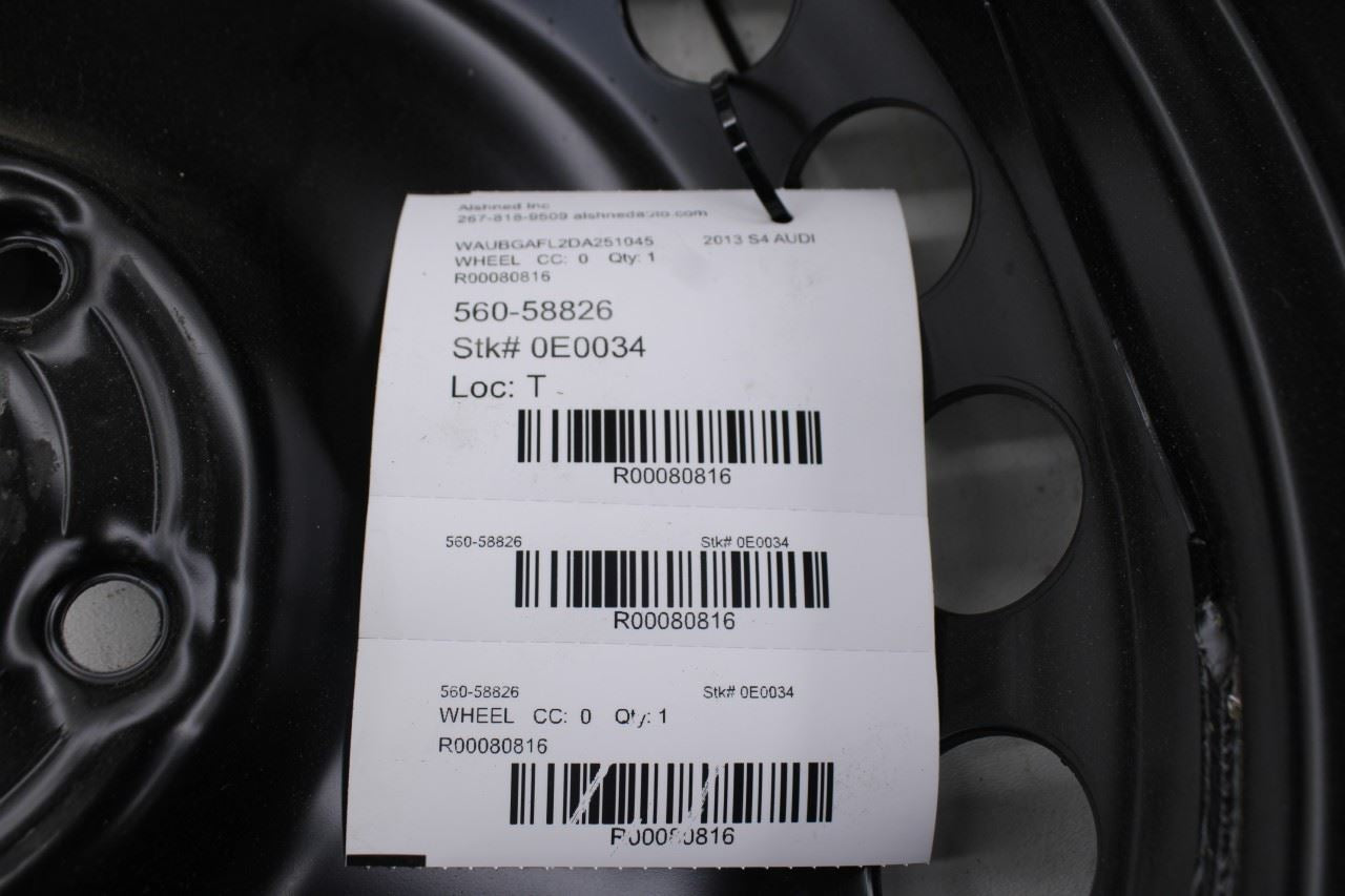 2010-2016 Audi S4 Premium Plus Steel Spare Wheel Tire T125/70R19 100M R19x4 - Alshned Auto Parts