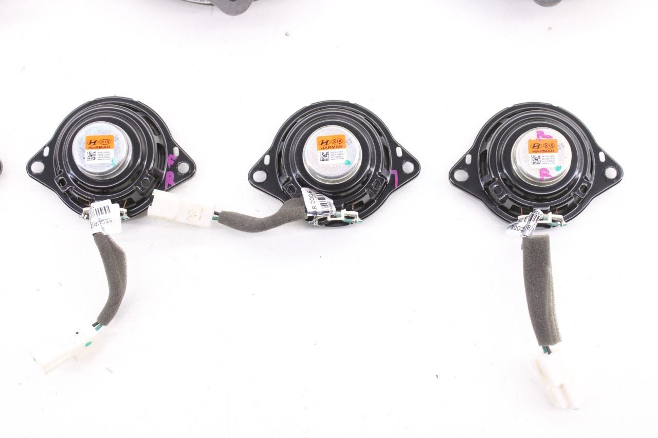 18-23 Kia Stinger GT2 Harman Front Rear Doors Dash Audio Speaker Sub Woofer Set - Alshned Auto Parts