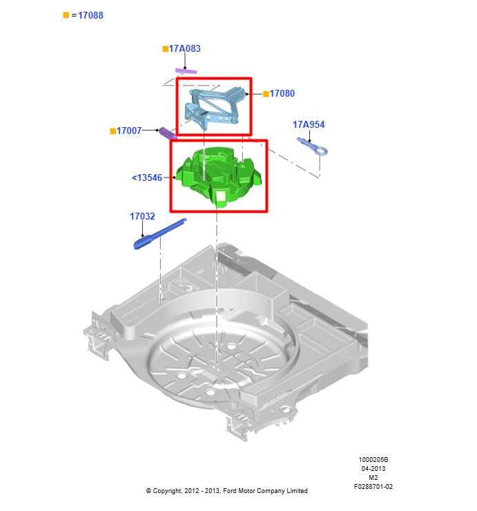 2013-2019 Ford Escape 2.0L Lift Jack w/ Foam Holder Container CJ5Z-17080-A OEM - Alshned Auto Parts