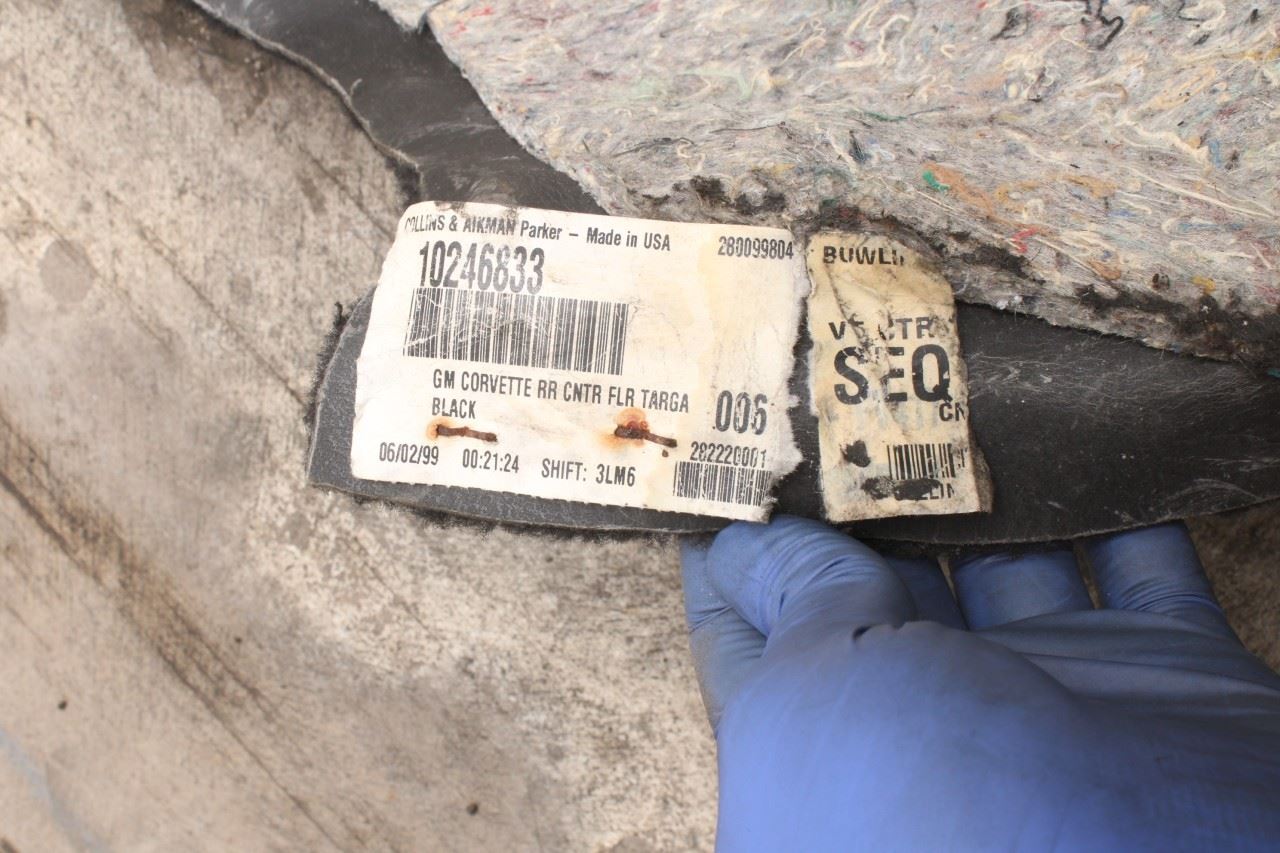 1997-04 Chevrolet Corvette Rear Trunk Compartment Cargo Floor Carpet Cover Panel - Alshned Auto Parts