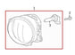 2015-2020 Toyota Tacoma Limited Front Left Driver Side Fog Light Lamp w/ Cover - Alshned Auto Parts
