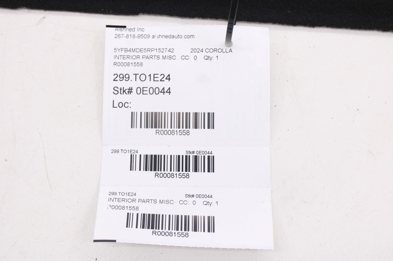2020-2025 Toyota Corolla LE Rear Trunk Parcel Shelf Cargo Area Cover 64330-02F8113