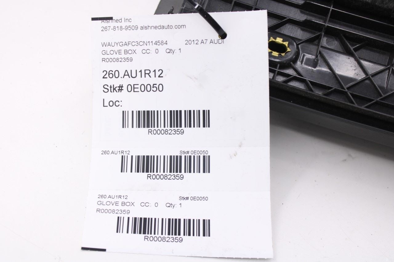 2012-2015 Audi A7 Premium Dash Glove Box Storage Compartment Assy 4G1880302A6PS9