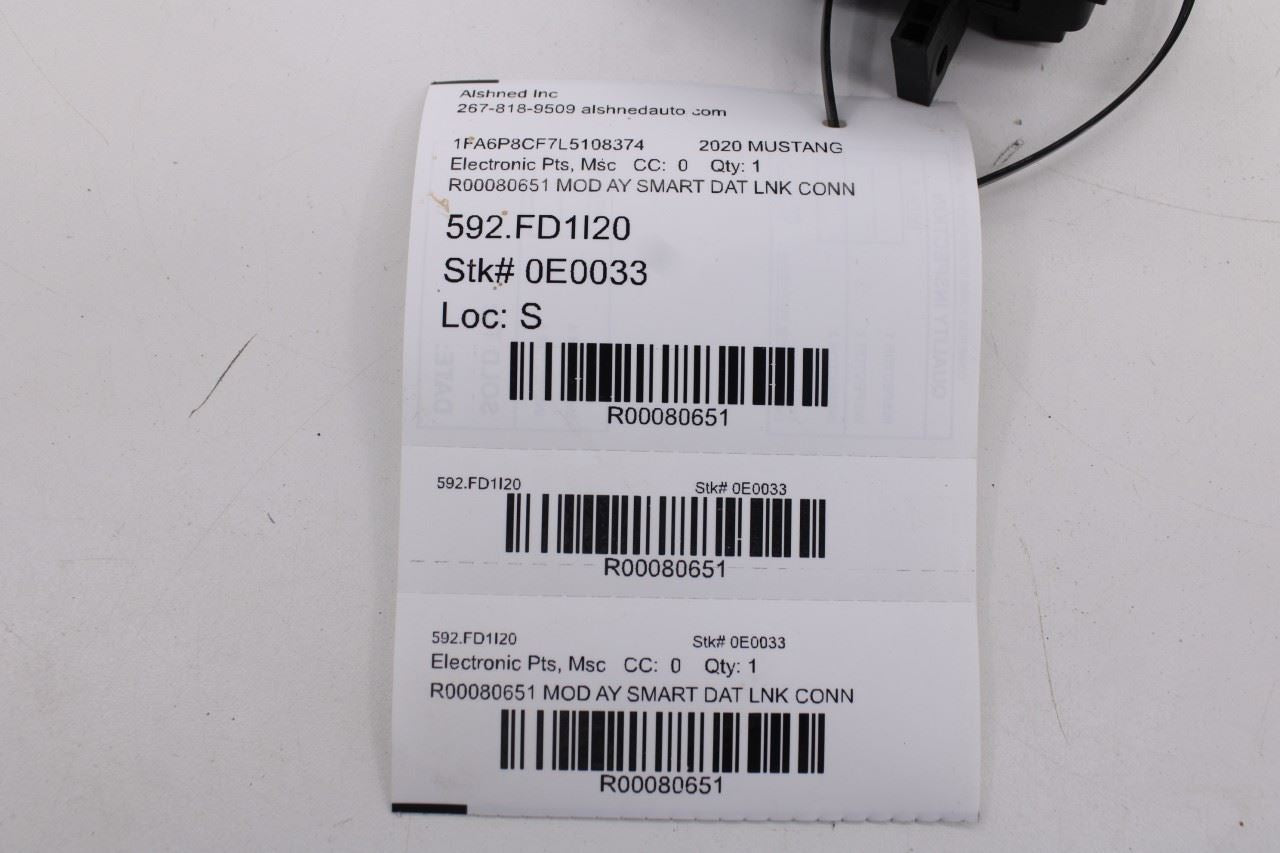2020 Ford Mustang GT Smart Data Link Control Module LR3T-14F642-AC OEM - Alshned Auto Parts