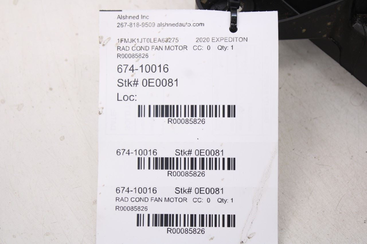 2018-2021 Ford Expedition Max XLT 3.5L Dual Radiator Cooling Fan Motor Assembly14